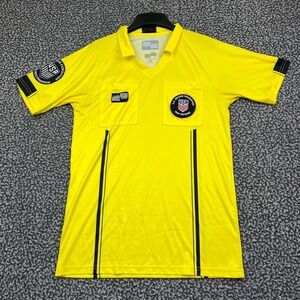 Official Sports USA Soccer Federation Referee Jersey Men Small Yellow 2024 Patch